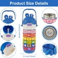 thumbnail image 2 of Bouteille d'Eau Isolée pour Enfants en Acier Inoxydable avec Paille en Silicone 430ml Gobelet avec Poignée et Bandoulière Réglable, 2 of 8