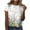 Blanc, variante sur T-shirts à Manches Courtes pour Femmes Dames Mode Décontractée Imprimé Col Rond Ample T-Shirt à Manches Courtes Haut Chandail T-Shirts pour Femmes Manches Courtes Hauts à Manches Courtes pour Femmes