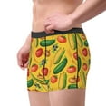 thumbnail image 2 of Pofeuu Colorful Vegetables Print Men’s Boxer Briefs, Moisture-Wicking Underwear, Regular,Trunk-Small, 2 of 5