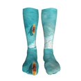 thumbnail image 5 of Yiaed Tranquil Ocean Canoe Journey Print Great elasticity Adult Stockings Sports socks for Men and Women-One Size, 5 of 8