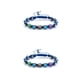 thumbnail image 3 of Guardurnaity trenzada Longitud ajustable tejida Suministros de joyería Accesorios populares Encanto Cadena de mano Adultos Azul Azul 2Conjunto, 3 of 6