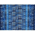 thumbnail image 2 of Zelouf Geo Double Border On Ity  , Sewing, DIY, Crafts Fabric by the Yard, 449Royal/black, 3 Yard, 2 of 2