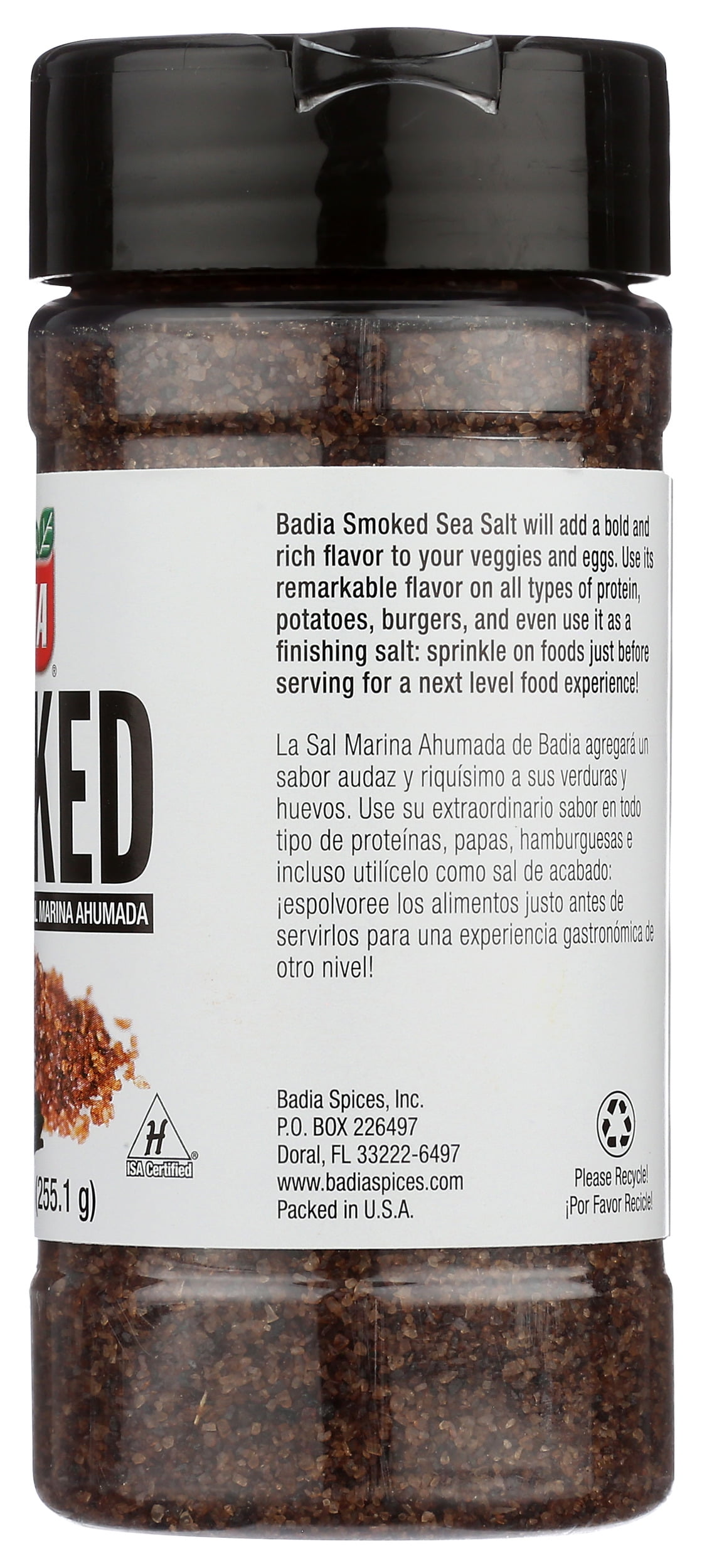Pack of 6, Badia Smoked Sea Salt, 9 oz