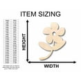thumbnail image 2 of Unfinished Wood Flower Daisy Shape Silhouette - Craft- up to 46" DIY 12" / 1/4", 2 of 3