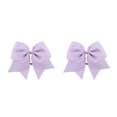 thumbnail image 4 of Qarigey Banda para el cabello grande Bowknot Adornos elásticos Coleta decorativa Titular Bobbles Scrunchies Accesorios Multicolor Violeta Violeta 2piezas Qarigey CBP458660, 4 of 5