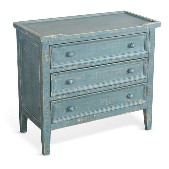 Sunny Designs Marina Green Sea Grass Wood End Table