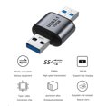 thumbnail image 4 of Adaptador USB 3.1 Adaptador USB 3.1 a USB 3.1/Tipo C Mini convertidor USB3.1 Gen 2 Datos de carga Conector de velocidad de transmisión de 10 Gbps JShteea Nuevo, 4 of 6