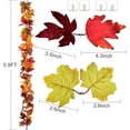 thumbnail image 2 of 1 Pack Fall Garland Maple Leaf, 5.9Ft/Piece Hanging Vine Garland Artificial Autumn Foliage Garland Thanksgiving Decor for Home Wedding Fireplace Party Christmas (Brown), 2 of 7