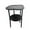 Black, variant on 2-Tier End Table with Removable Tray - Waterproof Plastic Side Table for Living Room, Bedroom, Balcony, Office - Small Sofa & Coffee Table
