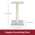 thumbnail image 4 of TRIXIE Espejo 27" Sisal Cat Scratching Post with Plush Platform, Gray, 4 of 7