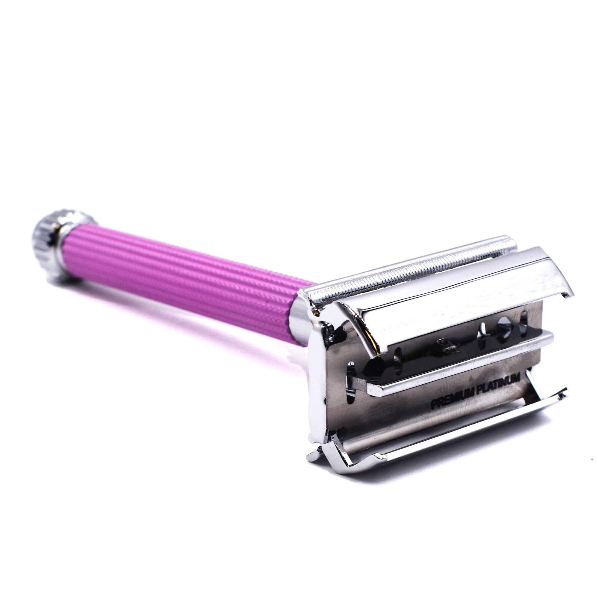 Parker 29L Women's Double Edge Butterfly Open Safety Razor (Lavender) & 5 Blades