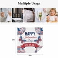 thumbnail image 5 of 4th of July Cloth Napkins, Independence Day USA Flag Butterfly Watercolor Washable and Reusable Dinner Napkins Set of 6, Table Napkin for Kitchen Party Birthday Wedding Hotel Housewarming 20"x20", 5 of 9