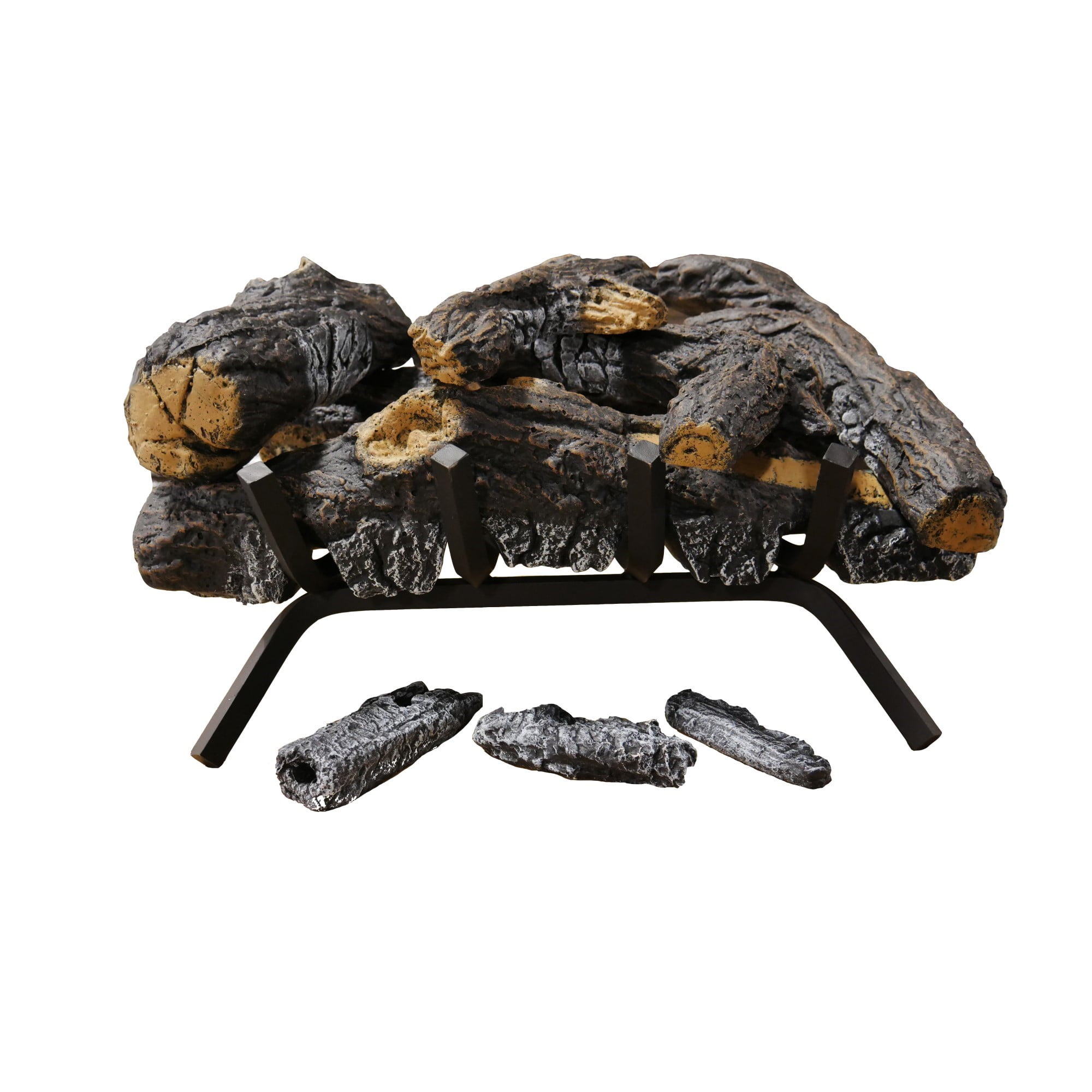 Cedar Ridge Hearth 18” Decorative Realistic Fireplace Ceramic Wood Log