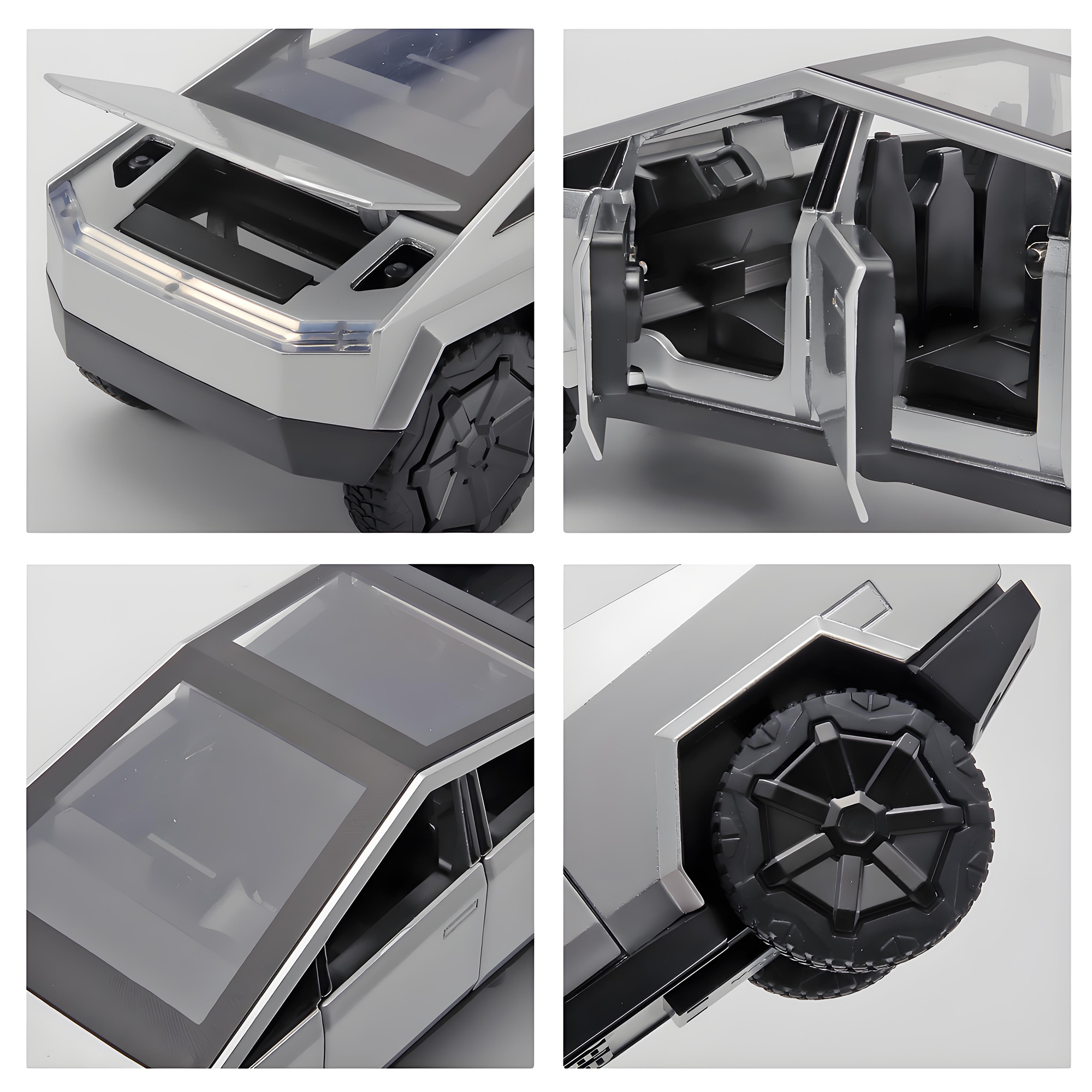 Anmyjuly Alloy Silver Pickup Truck Model 1:32 photo 6