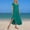 Dresses-652Sky Blue, variant on Gamivast Women's T Shirt Maxi Dress V-Neck Short Sleeve Split Hem Loose Fit Summer Beach Casual Pockets Plain Long Cotton Feel Flowy Daily Sun Dress