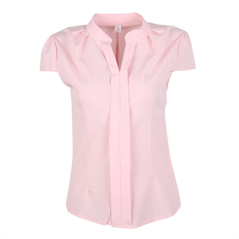 pink formal blouse