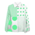 thumbnail image 4 of Utoimkio Women's Long Sleeve Button Down Shirts Casual Striped Dress Shirt Collared Office Work Blouse Tops Size S-XXL, 4 of 5