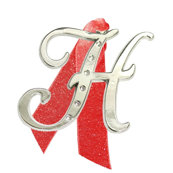 Christmas Ornament Monogram with Crystals Made from Swarovski® - H