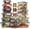 Gray, variant on 35 Pc Glass Food Storage Containers Set with Lids - Meal Prep Airtight Bento Boxes BPA-Free, Leak Proof, 15 Glass Containers, 15 Lids & 5 Plastic Sauce/Dip Cups