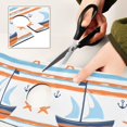 thumbnail image 6 of Yayeee Faucet Mat for Kitchen Sink 14.7" Diatomite Long Splash Guard Pad, Blue Nautical Pattern, 6 of 7