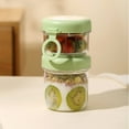 thumbnail image 2 of Salad Cup with Lid and Spoon 330 ml + 530 ml Double-Layer Portable Breakfast Container Green, 2 of 8