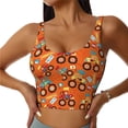 thumbnail image 1 of Balery Monster Truck,Truck Cartoon Sujetadores deportivos con espalda cruzada para mujer, acolchados, sin costuras, de alto impacto, ideales para yoga, gimnasio, entrenamiento y fitness.-Large, 1 of 8
