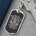 thumbnail image 6 of Samurai Fearless Keychain Dog Tag Stainless Steel or 18k Gold, 6 of 16