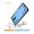 thumbnail image 4 of for 6.2" LG Stylo 5 Combo 360 Degree Rotatable Kickstand Built in Screen Protector Dual Layer Rugged Hard Back Cover Shockproof Resistant Belt Clip Heavy Duty Armor Impact Bumper Phone Case [Blue], 4 of 4