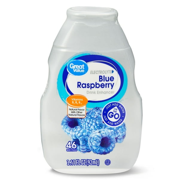 Great Value Blue Raspberry Drink Enhancer, 3.1 fl oz