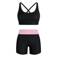 thumbnail image 6 of Yievot Womens 3 Piece Sporty Bathing Suits Swim Tank Tops & Boy Shorts & Bras Modest Tankini Swimsuits, 6 of 7