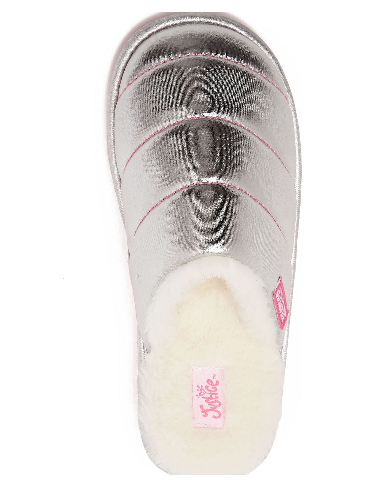Justice Little & Big Girls Slip-on Scuff Slippers, Sizes 13-6