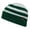 Emerald, variant on CUGLOG K014 Shasta Striped Sweater Beanies Hat-Emerald