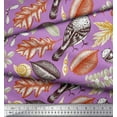 thumbnail image 3 of Soimoi Modal Satin Fabric Bird & Leaves Print Fabric by Yard 42 Inch Wide, 3 of 3