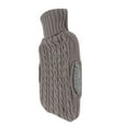 thumbnail image 2 of Hot Water Bottle, Portable Safe Rubber Hot Water Bag Hot Compress Injection 1500ml Reduce Pain  For Arthritis Light Blue,Gray, 2 of 8