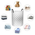 thumbnail image 3 of DouZhe Grands Paniers à Linge Pliables Étanches, Impressions Modern Star Grid Circular Hamper avec Poignées, 3 of 6