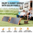 thumbnail image 7 of EBL Portable Power Station, Solar Generator 1000W and 200W Portable Solar Panel with 2 x AC Outlets, 3 x QC3.0 USB, and PD60W port for Outdoor Camping, Home Emergency, RV/Van, 7 of 7