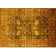 thumbnail image 1 of Ahgly Company Machine Washable Indoor Rectangle Oriental Yellow Industrial Area Rugs, 7' x 9', 1 of 4