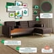 thumbnail image 3 of Sala Modular Reversible Makora Tyson Con Memory Foam, Color Chocolate, Lino Respaldo Reclinable De 3 posiciones., 3 of 9
