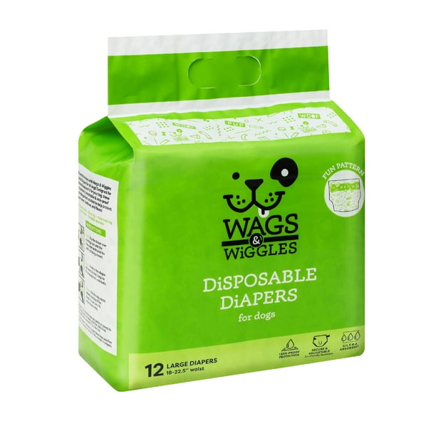 Wags & Wiggles Female Dog Diapers, Doggie Diapers for Female Dogs