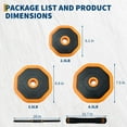thumbnail image 2 of 44lbs Orange Octagon Adjustable Dumbbell Set, PE and Iron Sand Filled Versatile Home Gym Strength Training Equipment for Men and Women, 2 of 7