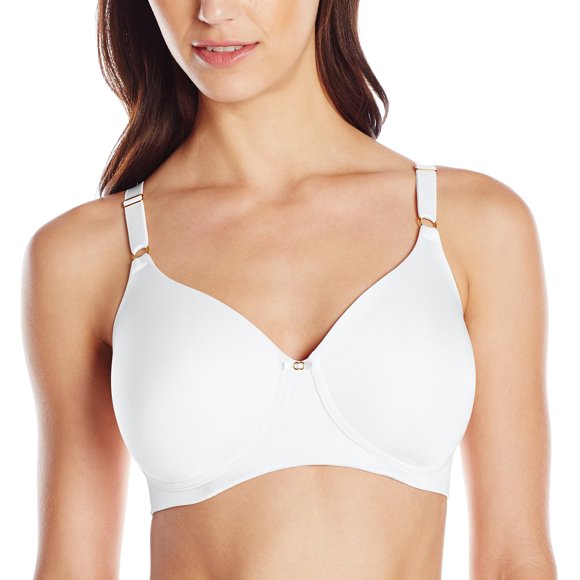 Vanity Fair Womens Beauty Back Full Coverage Wirefree Bra, 42C, Star White