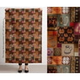 thumbnail image 3 of Soimoi 56 Inch Wide Polyester Canvas Fabric by The Yard - Patchwork Pattern - Brown - Water-Resistant Outdoor & Upholstery Material, 3 of 7