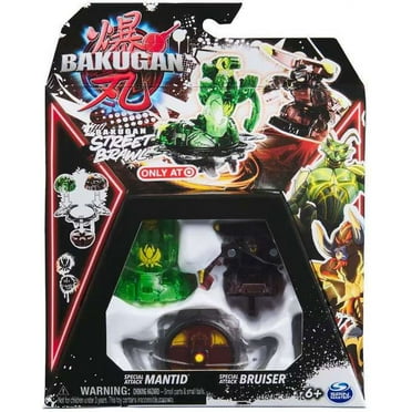 Bakugan Street Brawl Special Attack Mantid & Bruiser Figure 2-Pack