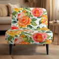 thumbnail image 2 of HELLHERO Rose Armless Accent Chair Protector, Anti Scratch Dustproof Slipper Chair Slipcover for Restaurant Living Room, 2 of 8