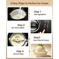 thumbnail image 5 of Inoviva 4-in-1 Ice Cream Maker, 1.06QT Capacity, No Pre-Freezing, Digital Display with 4 Preset Functions for Gelato, Frozen Yogurt & Sorbet, 5 of 10