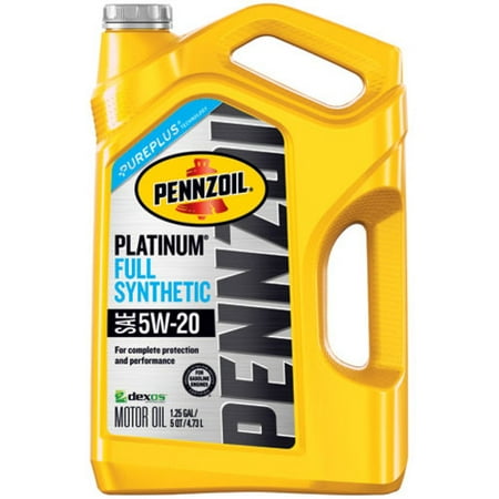 - (3 Pack) Pennzoil Platinum 5W-20 Full Synthetic Motor Oil, 5 qt