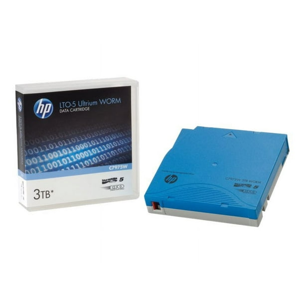 HPE - LTO Ultrium WORM 5 - 1,5 GB / 3 TB - Étiquettes à Graver - Bleu Clair - pour HPE MSL2024, MSL4048, MSL8096; LTO-5 Ultrium; StoreEver MSL4048 LTO-5, MSL6480