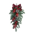 thumbnail image 5 of Christmas Inverted Tree Decoration with Pinecones & Berries, 20-Inch Upside Down Hanging Door Wall Decor, Inverted Christmas Tree Ornament for Holiday Home & Festival Display, 5 of 8