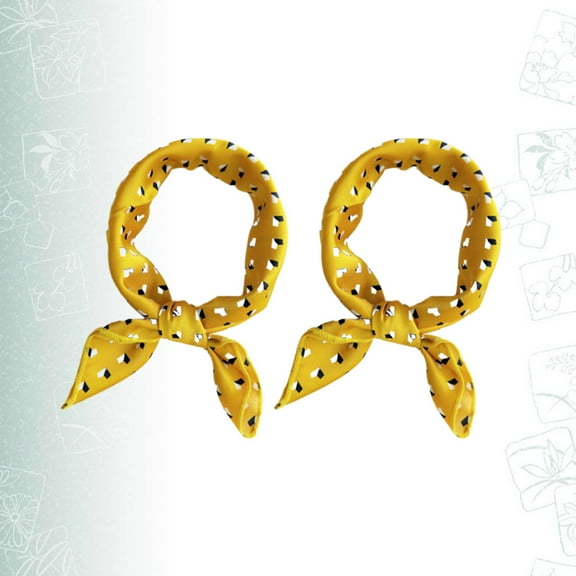 DRAFIDEEP 2Pcs Small Square Scarf For Women Head Tie And Handkerchief Use In Spring Summer