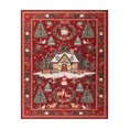 thumbnail image 6 of Moynesa Christmas 8'x10'Area Rug for Living Room Soft Machine Washable Christmas Rug with Non-Slip Sponge Backing Lightweight Holiday Rug for High Traffic Areas Festive Christmas Home Decor, 6 of 11